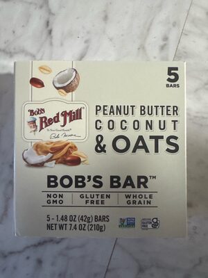 Bob's Bar Peanut Butter Coconut & Oats