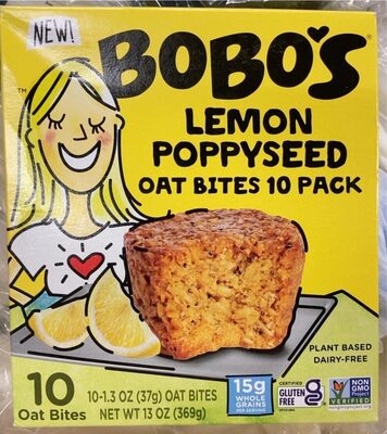 Bobo's Bites Lemon Poppy Seed