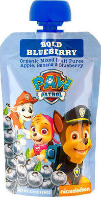 Bold blueberry organic mixed fruit puree apple