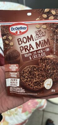 Bolinho com aveia + chia sabor chocolate