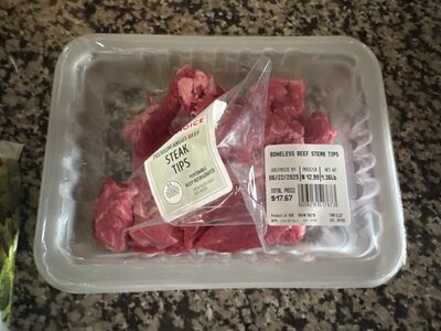 Boneless Beef Steak Tips