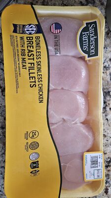 Boneless Skinless Chicken Breast Fillets With Rib Meat