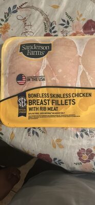 Boneless Skinless Chicken Breast Fillets with Rib Meat