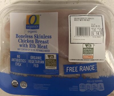 Boneless Skinless Chicken Breast With Rib Meat