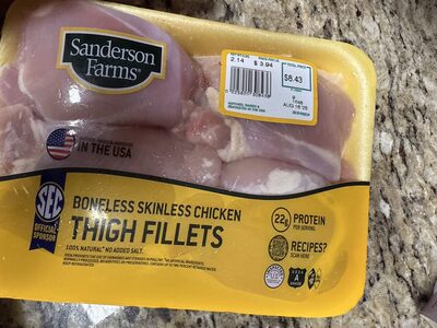 Boneless Skinless Chicken Thigh Fillets