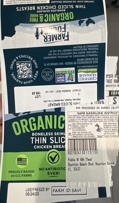 Boneless Skinless Thin Slice Chicken Breast