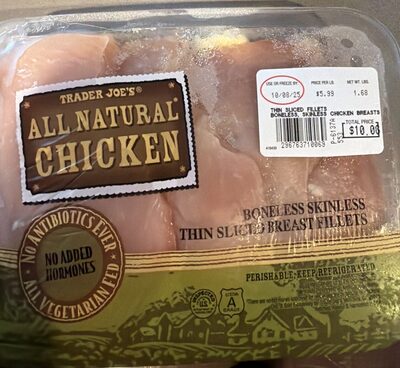 Boneless Skinless Thin Sliced Breast Fillets