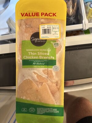 Boneless Skinless Thin Sliced Chicken Breasts