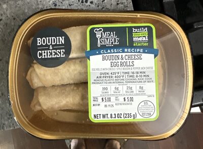Boudin & Cheese Egg Roll