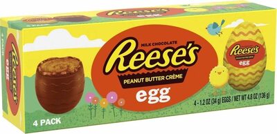 Box pc peanut butter creme egg milk chocolate easter eggs candy
