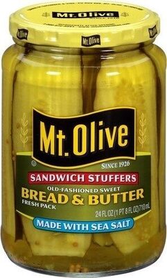 Bread & Butter Sandwich Stuffers Pickle, Sea Salt