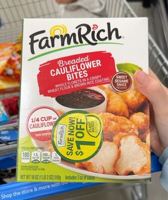 Breaded cauloflower bites