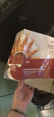 Breaded torpedo shrimps