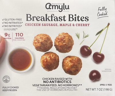 Breakfast Bites Chicken Sausage, Maple & Cherry