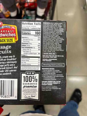 Breakfast Sandwiches Sausage Biscuits