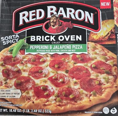 Brick Oven Crust Pepperoni & Jalapeno Pizza