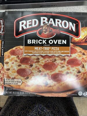 Brick Oven Crust Pizza, Meat-Trio