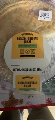 Broccoli Cheddar Quiche