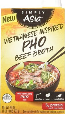 Broth vietnamese pho beef