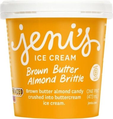 Brown butter almond brittle ice cream