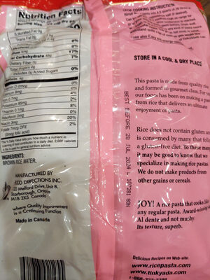 Brown Rice Pasta Spirals