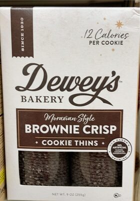 Brownie Crisp cookie thins