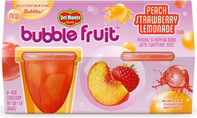 Bubble fruit peach strawberry lemonade & popping