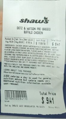 Buffalo Style Chicken Breast