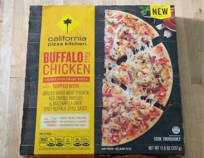 Buffalo Style Chicken Crispy Thin Crust Pizza