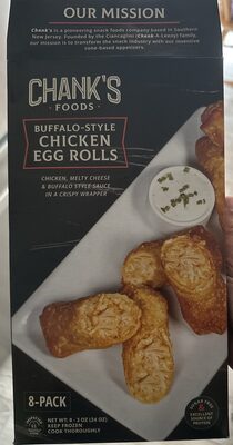 Buffalo-Style Chicken Egg Rolls