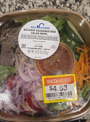 Bulgogi Seasoned Beef Salad Bowel