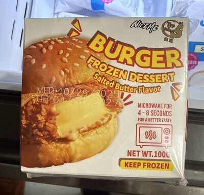 Burger Frozen Dessert Salted Butter Flavor