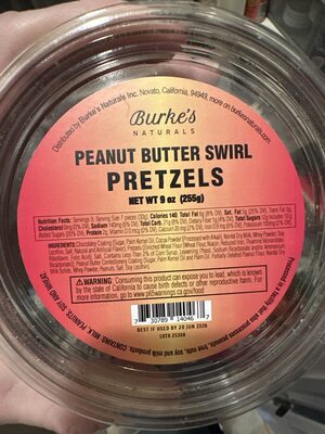 Burkes Peanut Butter Swirl Pretzels