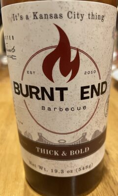 Burnt End Barbecue Sauce - Thick & Bold