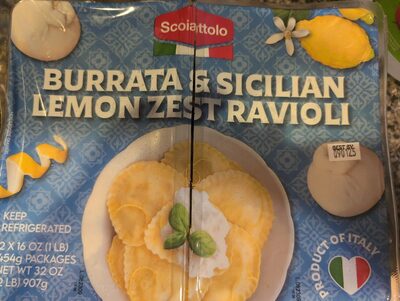 Burrata & Sicilian Lemon Zest Ravioli