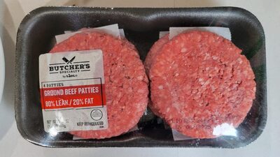 Butchers Specialty 80% Lean 20% Fat Ground Beef Patties