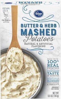 Butter & herb instant mashed potatoes