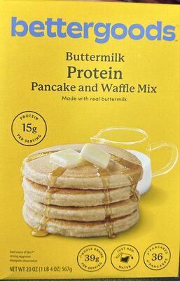 Buttermilk protein pancake and waffle mix