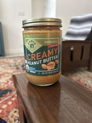 Cadia, organic creamy peanut butter