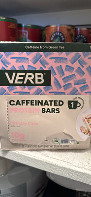 Caffeinated Protein Bars Birthday Cake