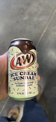 CAFFEINE A&W ICE CREAM SUNDAE Ice Cream Sundae Sod