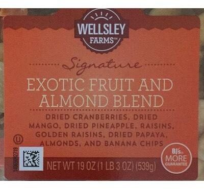 Caisins, Golden Raisins, Dried Mango, Dried Pineapple