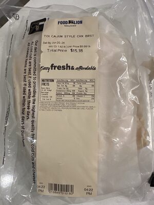 Cajun Style Chicken Breast