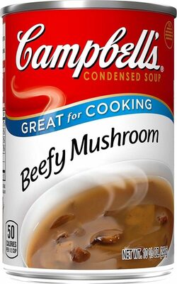 Campbells condensed beefy mushroom soup