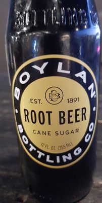 Cane sugar soda, root beer