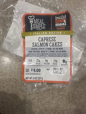 Caprese Crab Salmon Cake