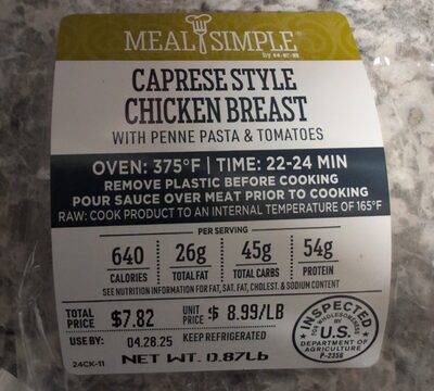 Caprese Style Chicken Breast