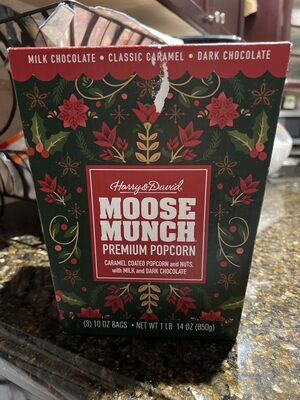 Caramel Coated Popcorn with Chocolate