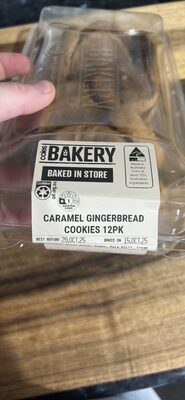 CARAMEL GINGERBREAD COOKIES 12PK