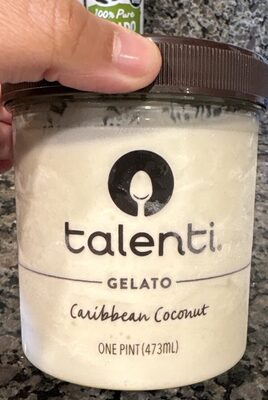 Caribbean coconut gelato, caribbean coconut